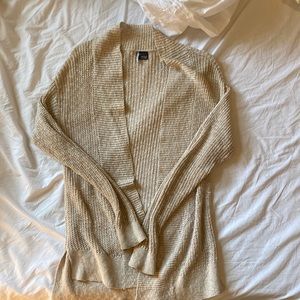 Urban Outfitters Sparkle & Fade cream/tan cardigan with metallic thread